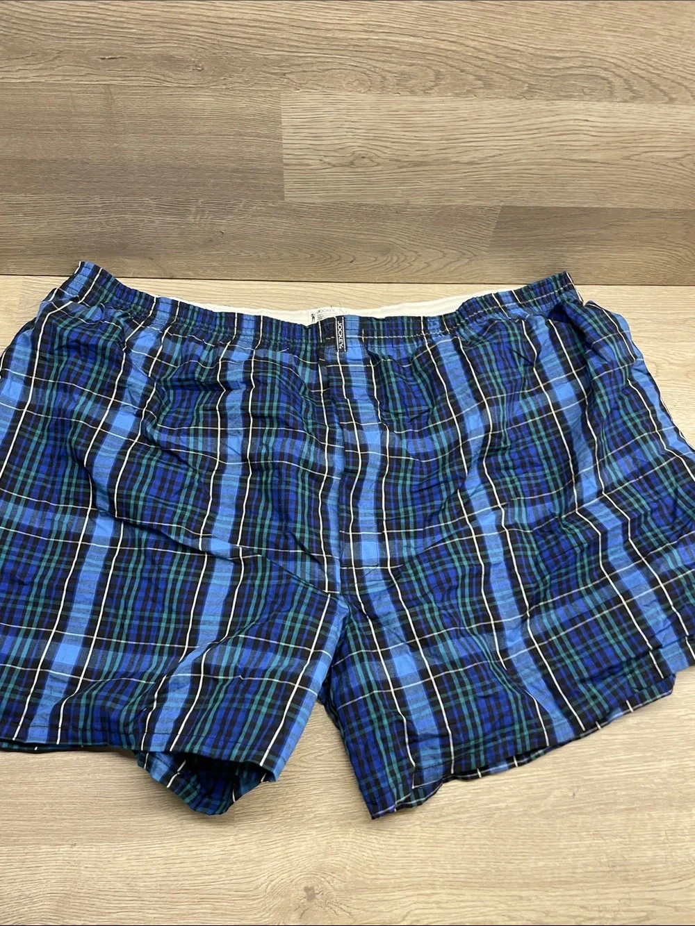 Jockey Men's Plaid Boxers - Blue & Green C23
